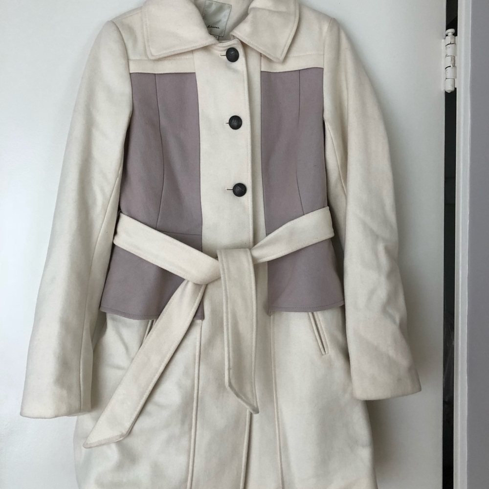 Elegant Two-Tone Women's Coat
